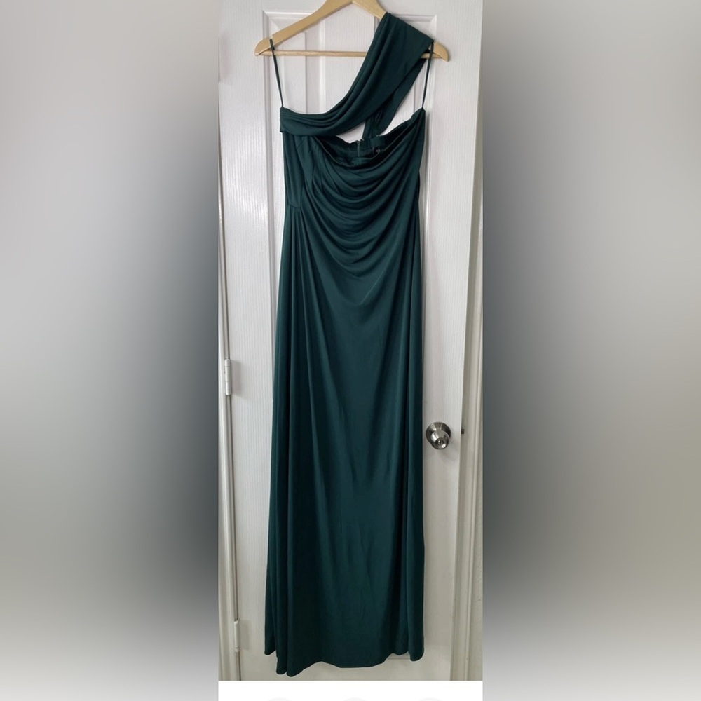 St John Couture A Line One Shoulder Dress Size 10’